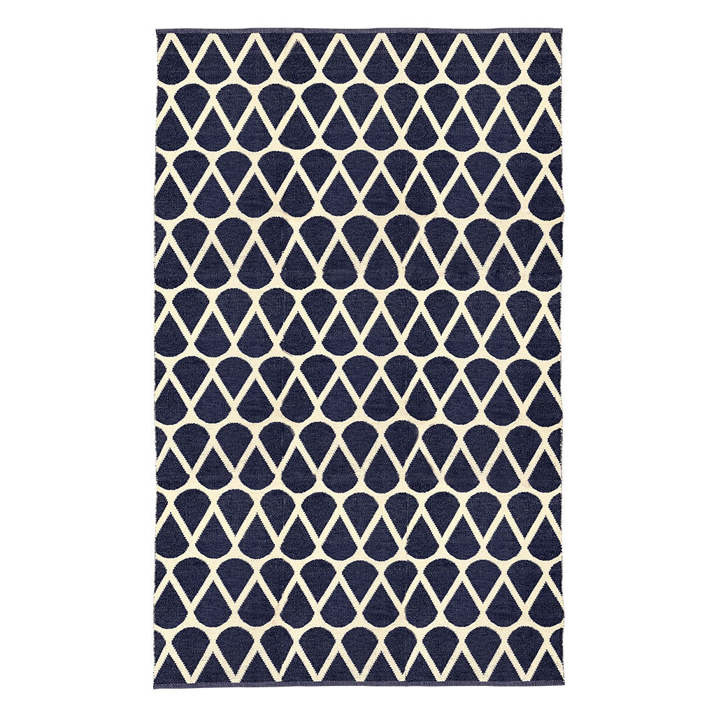 Handwoven PVC Rug - Navy - 170x240cm