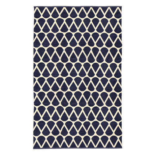 Handwoven PVC Rug - Navy - 170x240cm - Educating Kids