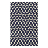 Handwoven PVC Rug - Navy - 170x240cm - Educating Kids
