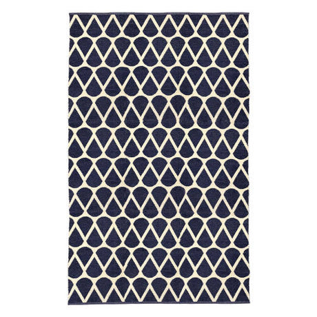 Handwoven PVC Rug - Navy - 170x240cm - Educating Kids