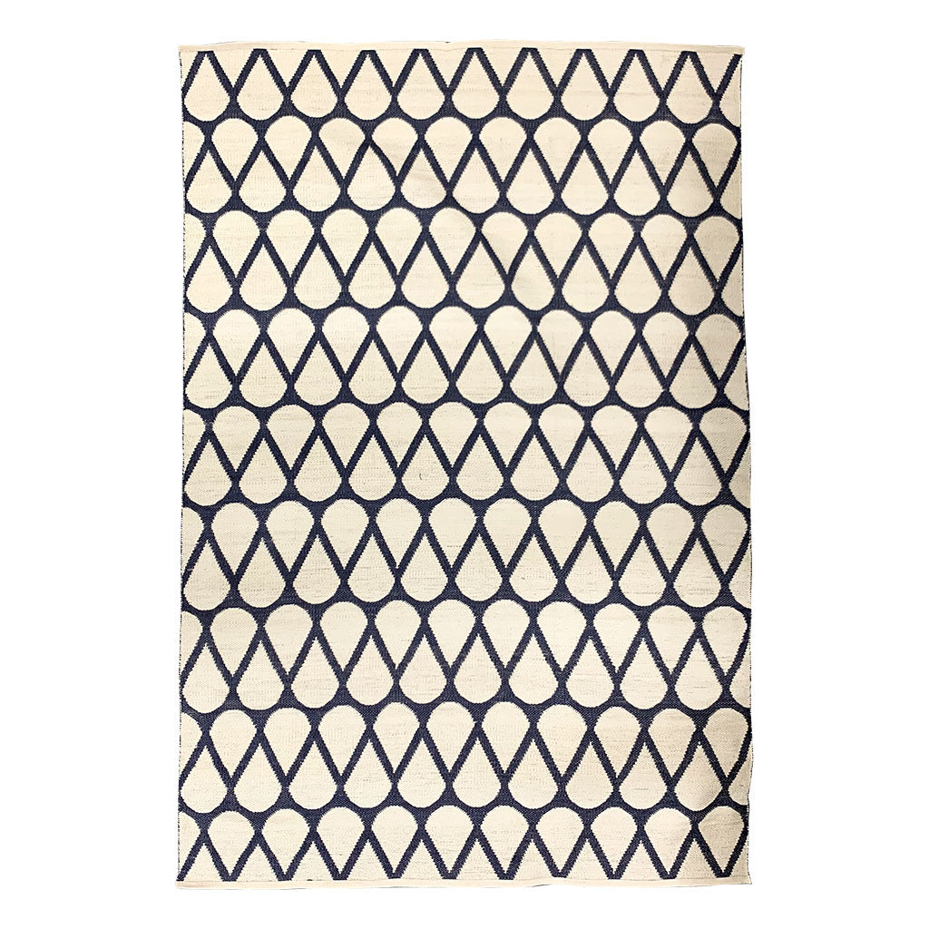 Handwoven PVC Rug - Navy - 170x240cm