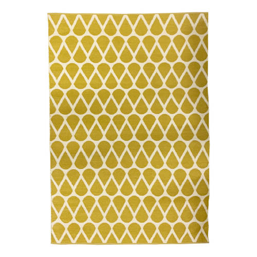 Handwoven PVC Rug - Yellow - 170x240cm - Educating Kids