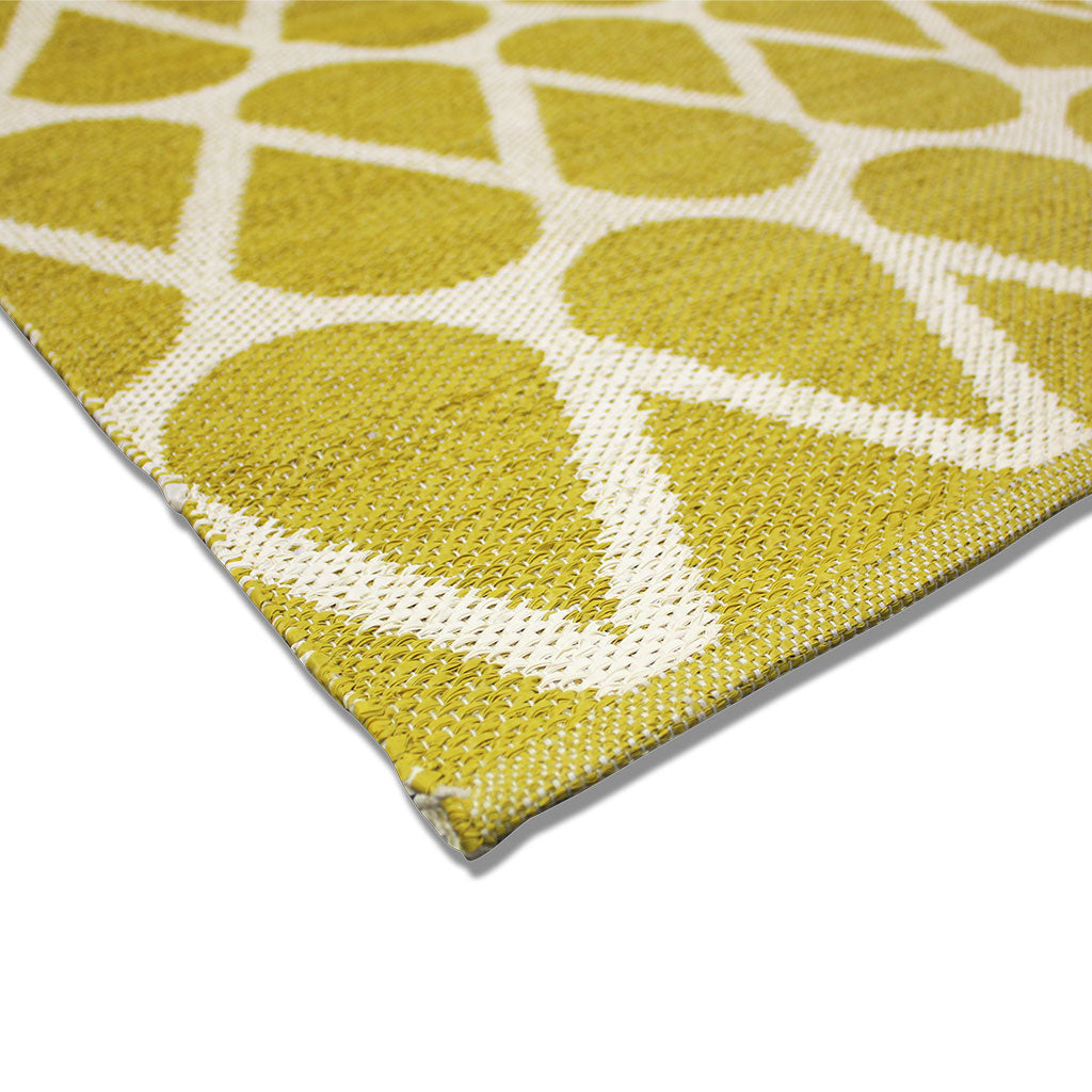 Handwoven PVC Rug - Yellow - 170x240cm