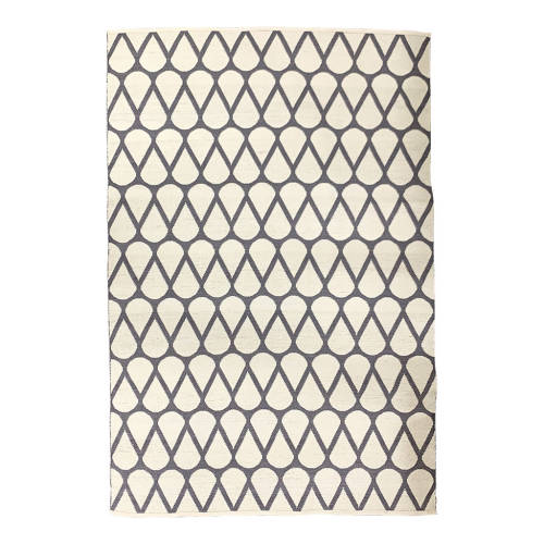 Handwoven PVC Rug - Grey - 170x240cm - Educating Kids