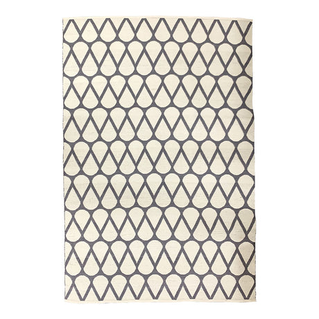 Handwoven PVC Rug - Grey - 170x240cm