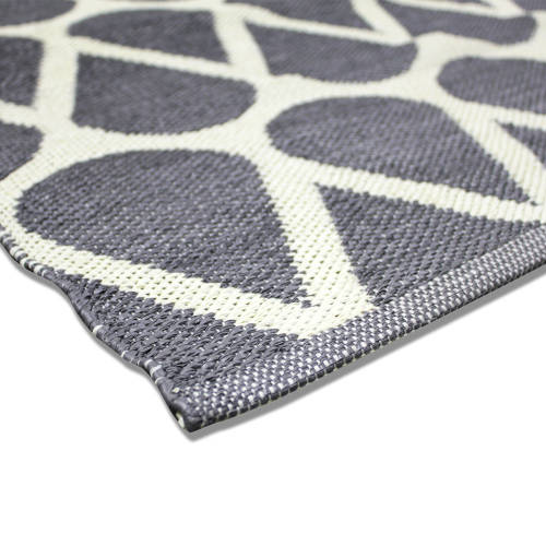 Handwoven PVC Rug - Grey - 170x240cm - Educating Kids