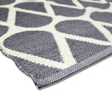 Handwoven PVC Rug - Grey - 170x240cm - Educating Kids