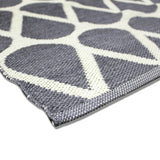 Handwoven PVC Rug - Grey - 170x240cm