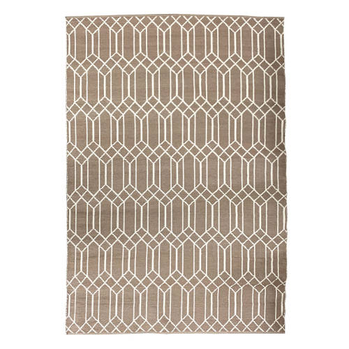 Handwoven PVC Rug - Beige - 170x240cm - Educating Kids