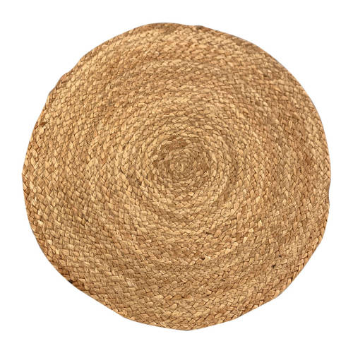 Braided Jute Rug - Natural - 150cmD - Educating Kids