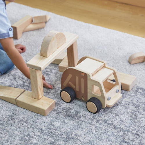 Wooden Garbage Truck - Educating Kids