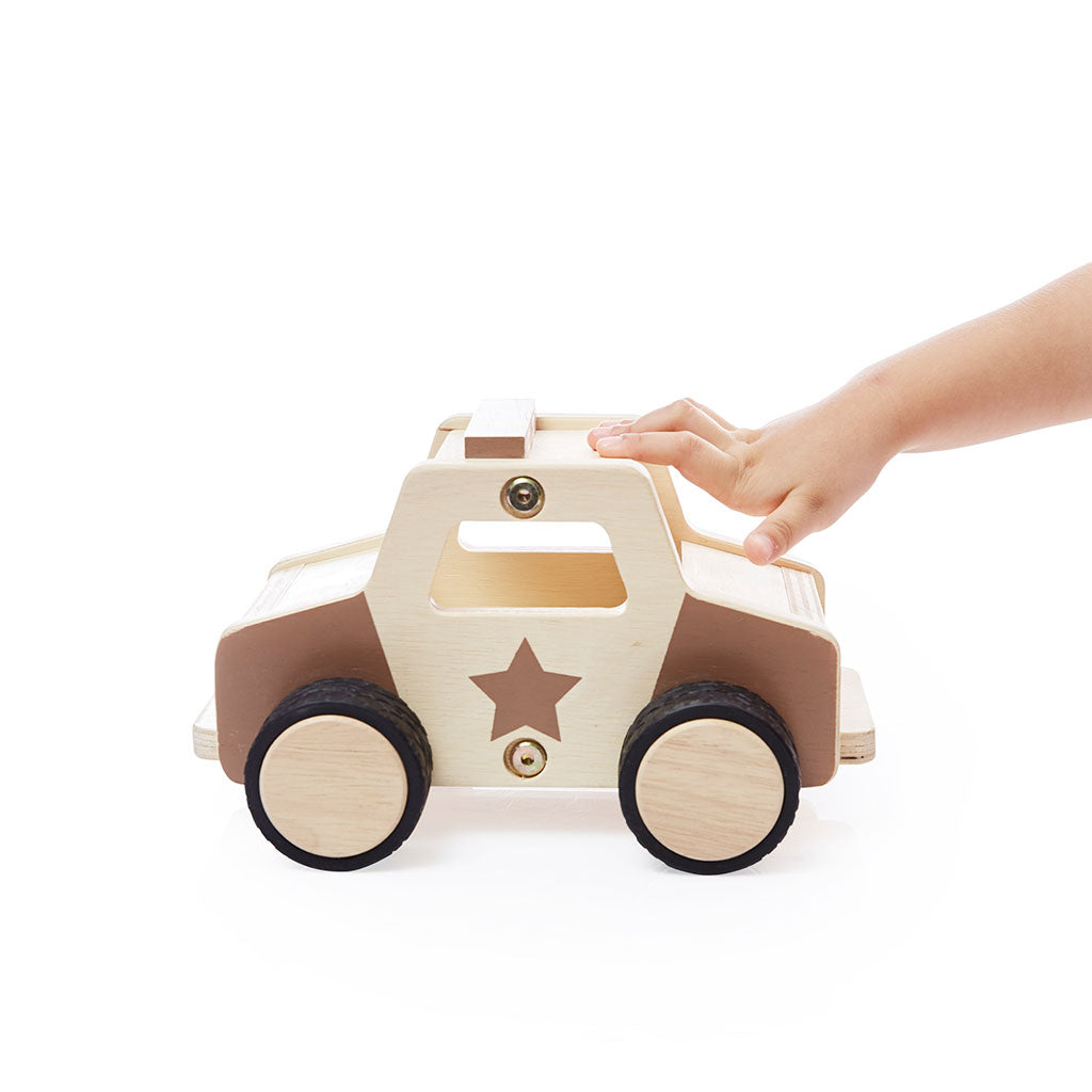 Wooden Police Car