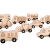 Mini Wooden Trucks - Set of 10