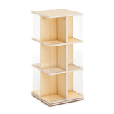 Rotating 3 Tier Book Display - Natural