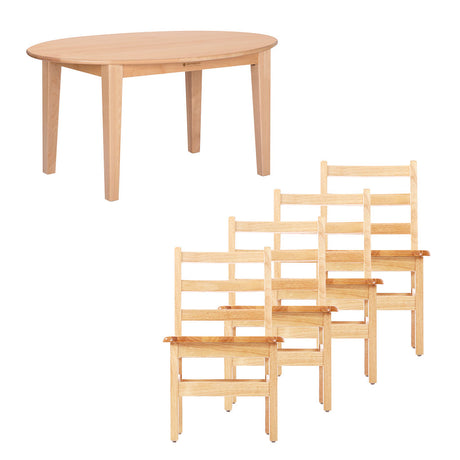 Sense of Place Oval Table and Chairs Set