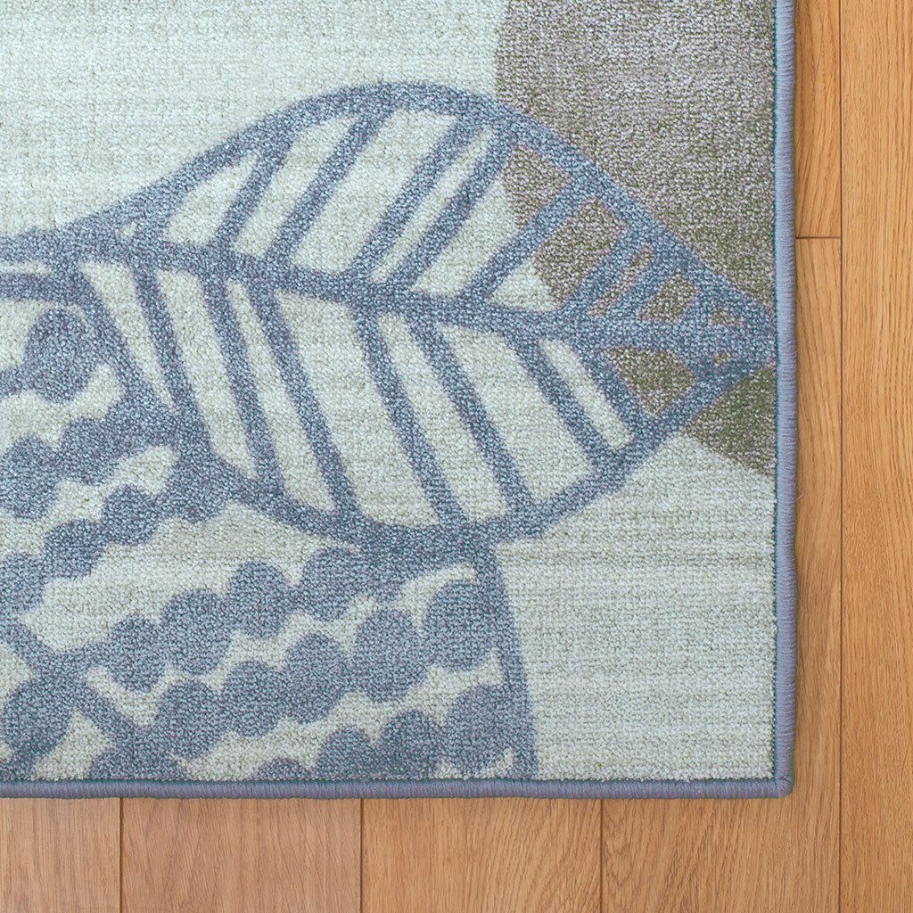 Sense of Place Leaf Carpet - Blue