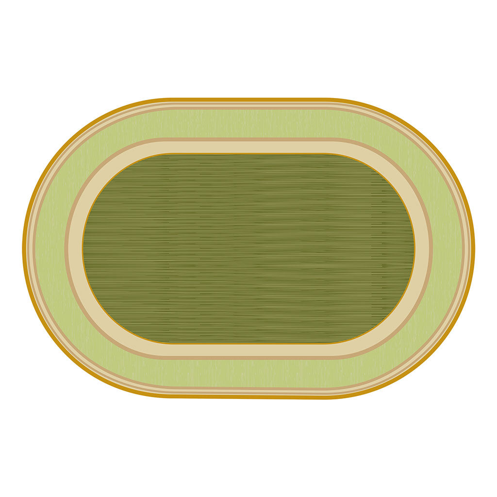 Sense of Place Oval Carpet - Green