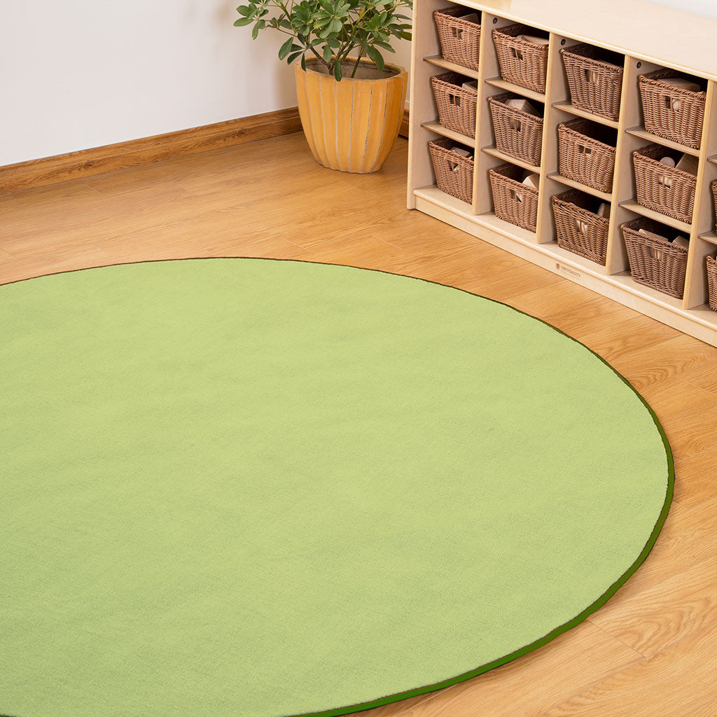 Sense of Place Round Carpet - Light Green