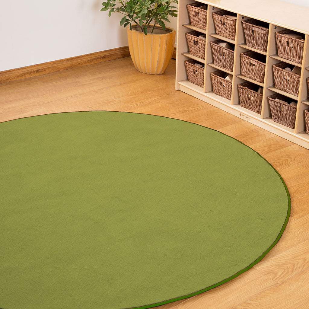 Sense of Place Round Carpet - Dark Green