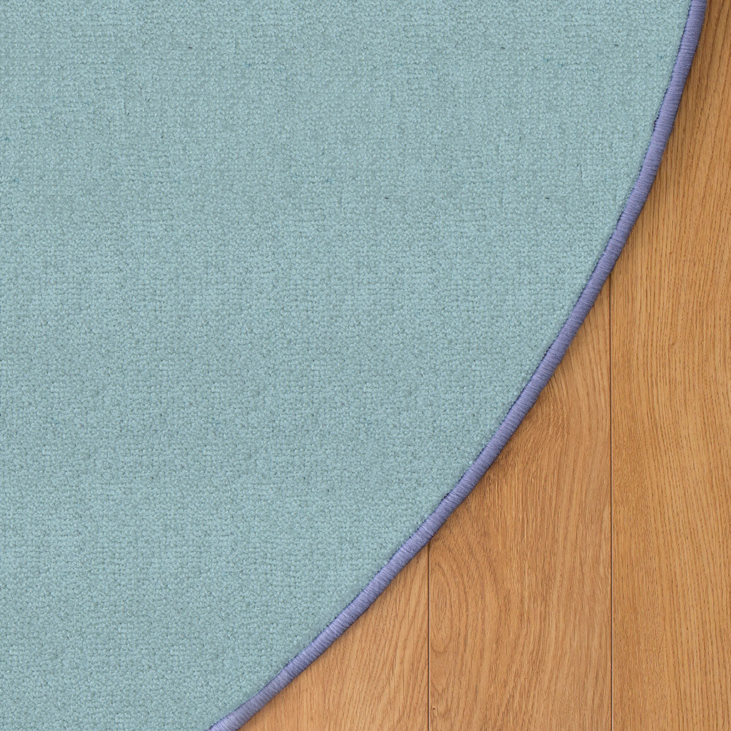 Sense of Place Round Carpet - Light Blue