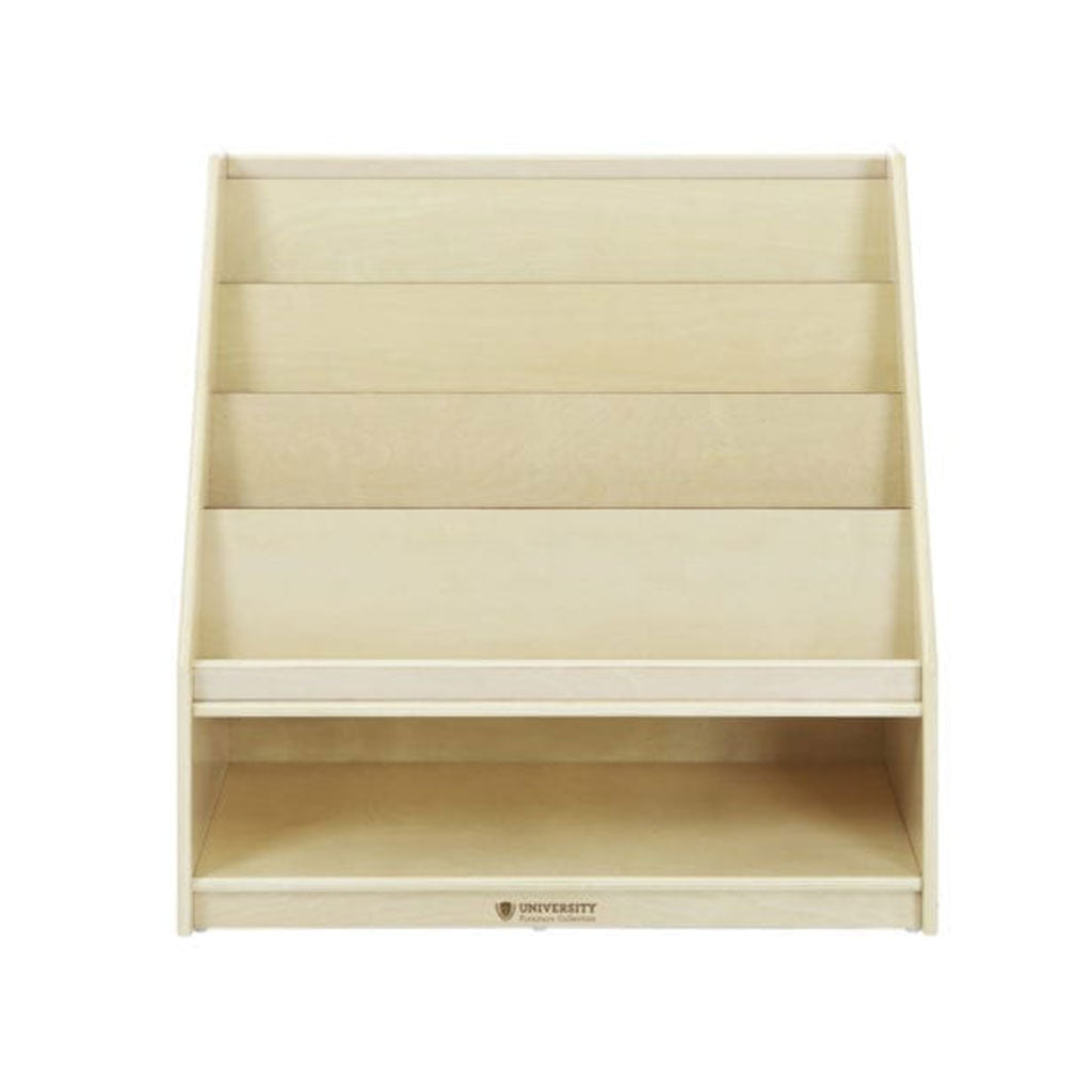 4-Shelf Book Display w/ Bin Storage 76cm