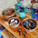 Sense of Place Woven Mirror Tray - Set of 3