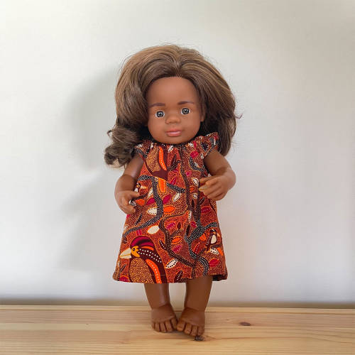 Kookaburra Indigenous Dress - 38cm - Educating Kids