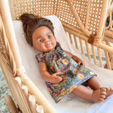 Buderigar Dreaming - 38cm Doll's Dress