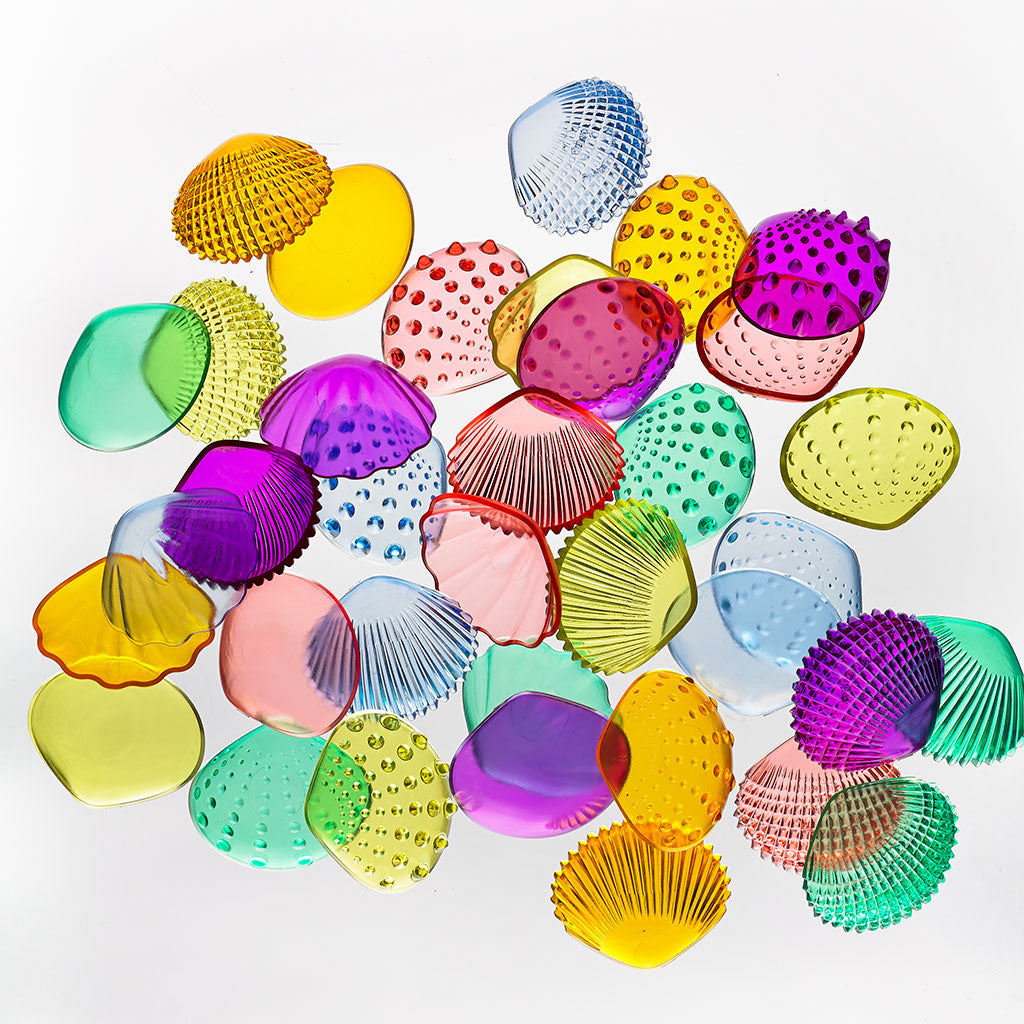 Translucent Tactile Shells 5.4cm - 36pc