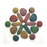 Junior Rainbow Pebbles Natural - 36pc
