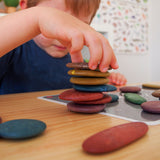 Junior Rainbow Pebbles Natural - 36pc