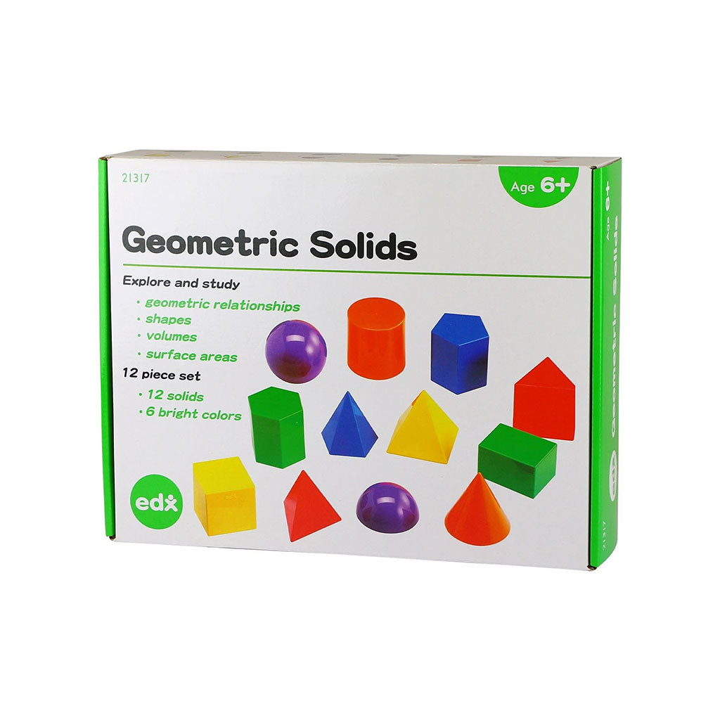 8cm Geometric Solids - 12pc