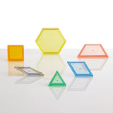 Translucent Pattern Blocks 6 Shapes - 120pc