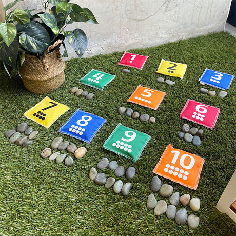 Bean Bags - Number & Dot 1 to 10 - 10cm