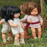 Miniland - Baby Doll - Asian Girl with Glasses 38cm