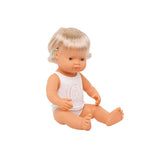 Miniland - Baby Doll - Caucasian Girl with Hearing 38cm - Educating Kids