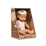 Miniland - Baby Doll - Caucasian Girl with Hearing 38cm - Educating Kids