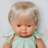 Miniland - Baby Doll - Caucasian Girl with Hearing 38cm - Educating Kids