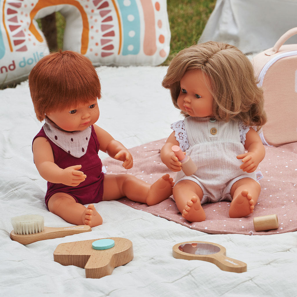 Miniland - Baby Doll - Caucasian Redhead Boy 38cm