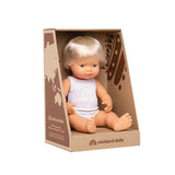 Miniland - Baby Doll - Caucasian Boy 38cm - Educating Kids