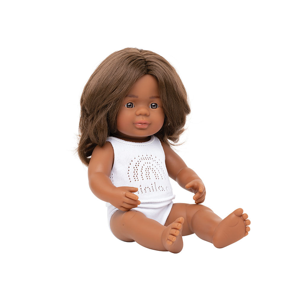 Miniland - Baby Doll - First Nations Girl 38cm