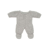 Miniland Knitted Doll Pyjamas 21cm (H) - Grey