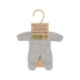 Miniland Knitted Doll Pyjamas 21cm (H) - Grey