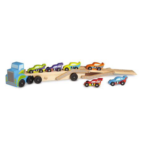 Jumbo Race-Car Carrier - Educating Kids