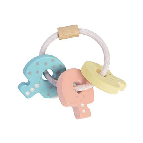 PlanToys - Key Rattle - Pastel - Educating Kids