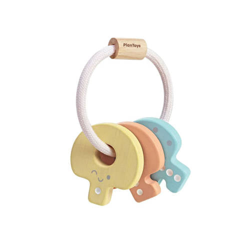 PlanToys - Key Rattle - Pastel - Educating Kids