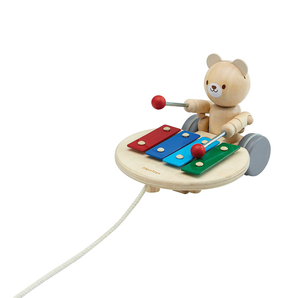 PlanToys - Pull-Along Musical Bear