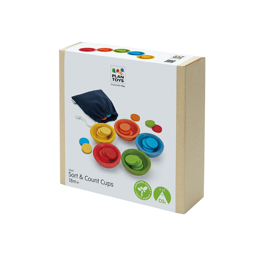 PlanToys - Sort & Count Cups