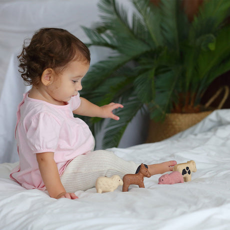 PlanToys - Farm Animals Set - Educating Kids