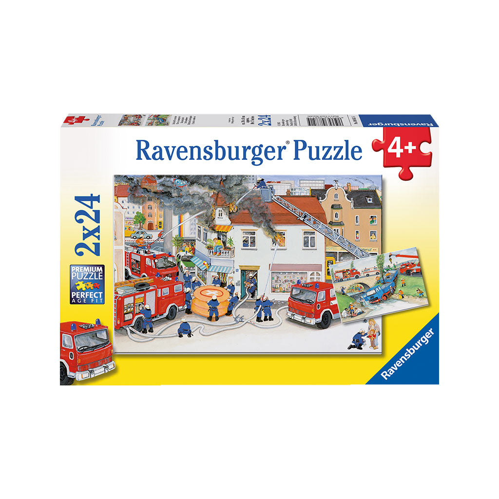 Busy Fire Brigade Puzzle - 2x24pc